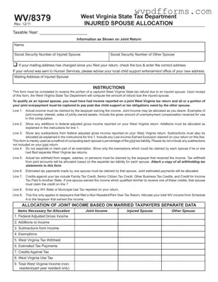 Free Wv 8379 Template