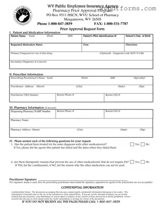 Free Wv Peia Prior Authorization Template